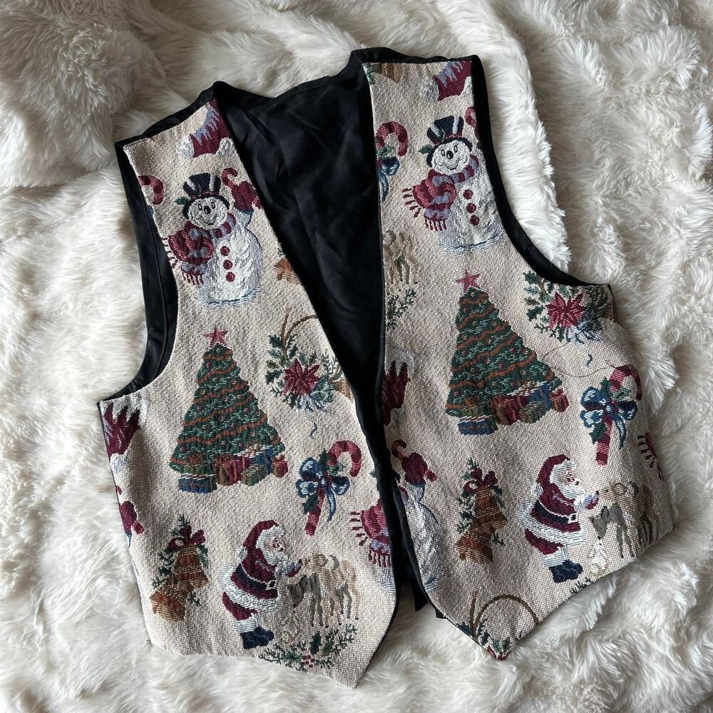 American-vintage Unisex Christmas Tapestry Vest